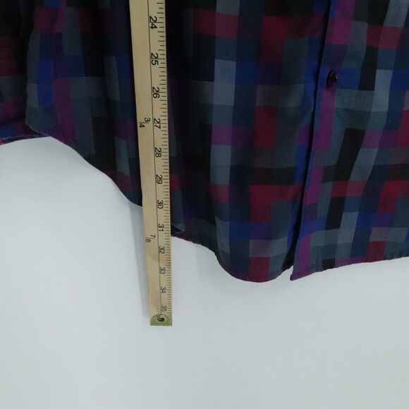 RObert Graham Shirt Mens XL Gray Geometric Flip Cuff Preppy Casual Office Button - Picture 6 of 15